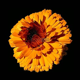 橙花,花,橙色