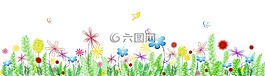 旗幟,春,花