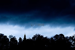 雨,風(fēng)暴,教堂