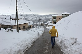 雪,戈蘭高地,冬天