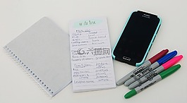 列表,計劃,電話