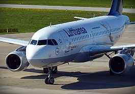 飛機,機場,漢莎航空