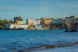 港,房屋,海岸