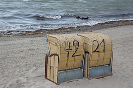 海灘,沙灘椅,波羅的海