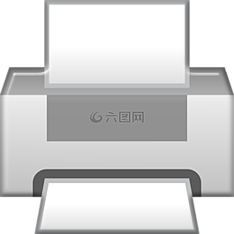 打印機,圖標,web