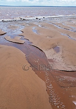 沙,泥,海灘