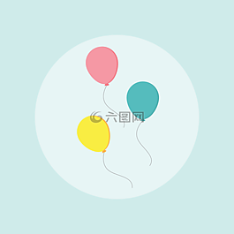 氣球,生日,慶典
