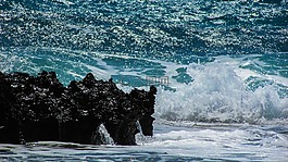 波,砸,泡沫