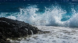 波,砸,泡沫
