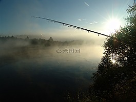 釣魚,黎明,島