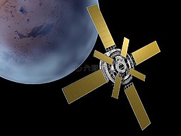 衛(wèi)星,太陽能電池板,空間