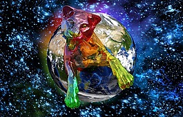 幻想,世界,空間