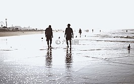 海灘,海洋,水