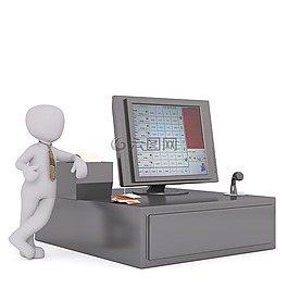 現(xiàn)金,白人男性,3d模型