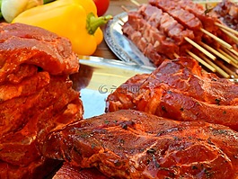 肉,原料,美味