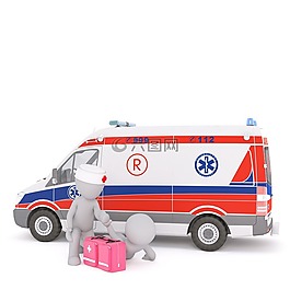 救護車,急救,白人男性