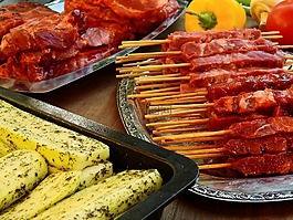 肉,原料,美味