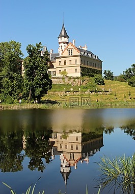 城堡,水,raduň