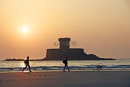 球衣,日落,旅行