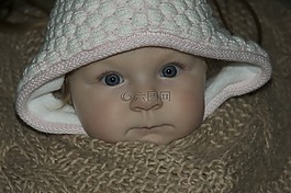 嬰兒,女孩,愜意