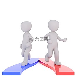 白人男性,3d模型,孤立
