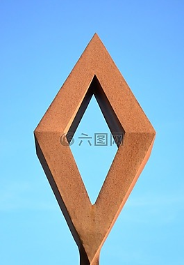rombus,钻石,雕塑