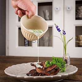 食品,醬,豬肉
