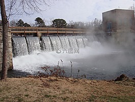 橋,水,大瀑布