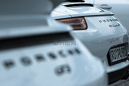保時捷,汽車,白