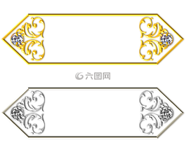 黄金,银,旗帜