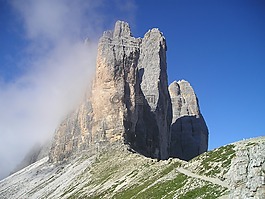 三个 zinnen,lavaredo,北墙