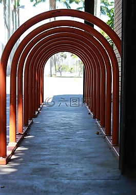 隧道,自行車,雕塑