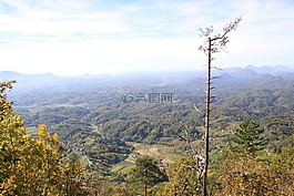 山,自然,谷