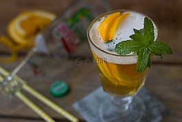 啤酒,薄荷,酒精