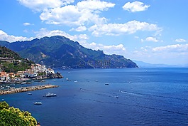 意大利,海,景觀