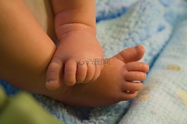 可愛,嬰兒,腳