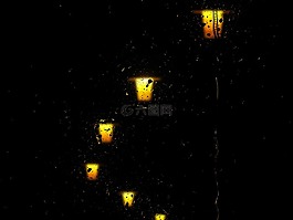路燈,燈籠,雨