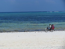非洲,助力車,海灘