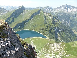 婚礼高山湖,湖,bergsee
