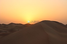 沙漠,日落,黎明