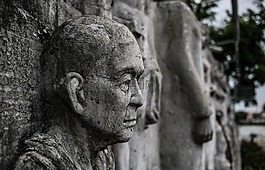 石,面對,頭