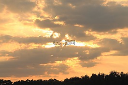太陽,云,覆蓋