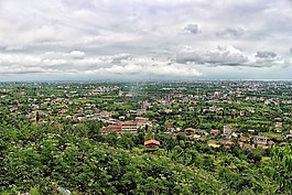 城市,天空,云