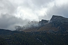 山,通過,瑞士