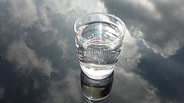 玻璃,水,天空