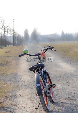 自行車,離,體育