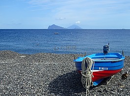 海,休息,海滩