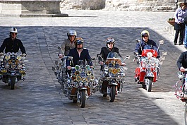 摩托車,黃蜂,lambretta
