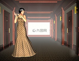 女子,地板,神秘