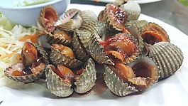 海鮮,扇貝,辣